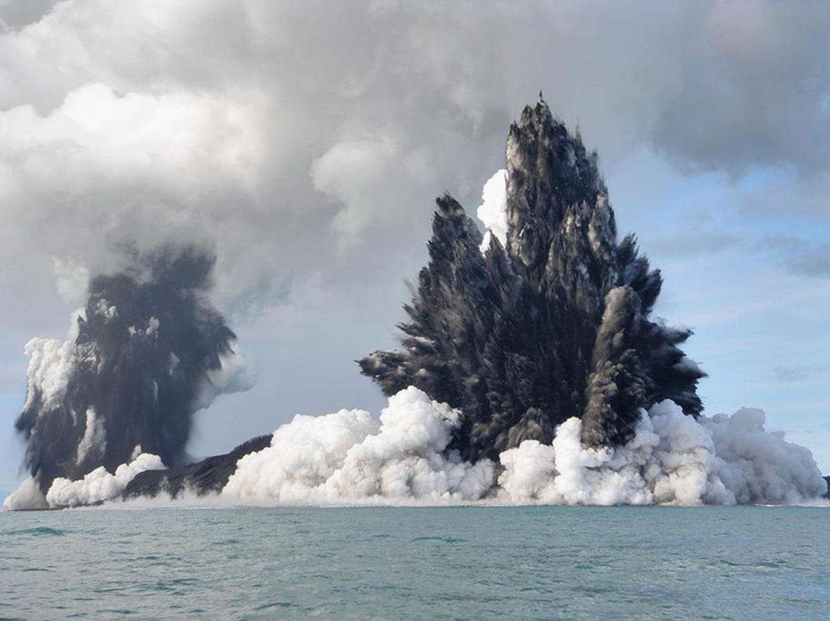 The amazing record of NASA caught the eruption of the Tonga volcano
